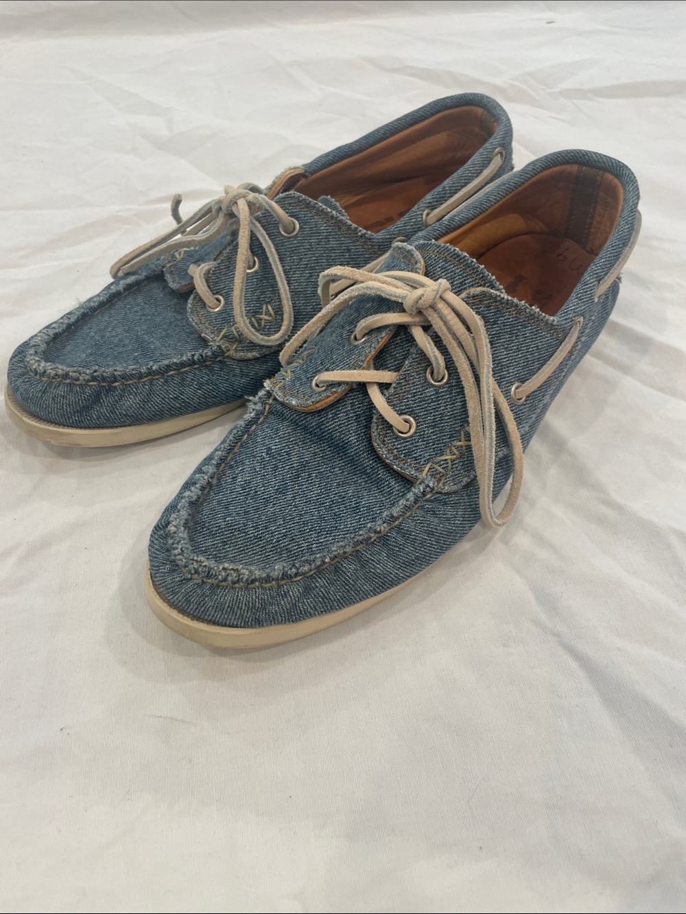 Yuketen Denim / Leather Boat shoes